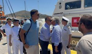 Β. Κικίλιας από Λέρο: «Αναβαθμίζουμε τις λιμενικές υποδομές - Προχωράμε στην ανάπτυξη μονάδων αφαλάτωσης»
