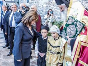 Επίσκεψη της Προέδρου της Δημοκρατίας Κατ. Σακελλαροπούλου στη Σαμοθράκη