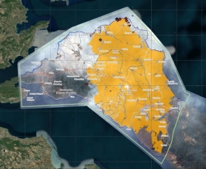Η καταστροφή στην Εύβοια από τη δορυφορική εικόνα του Copernicus – Η μεγαλύτερη πυρκαγιά όλων των εποχών