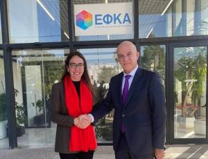 Επίσκεψη Δ. Μιχαηλίδου στον «Πύργο Ελέγχου» του e-ΕΦΚΑ