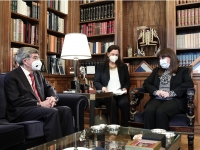 Συνάντηση Προέδρου της Δημοκρατίας με τον πρόεδρο της ΔΟΕ Τόμας Μπαχ