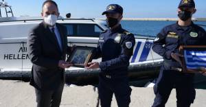 Παραδόθηκε στη Σαμοθράκη το 5ο περιπολικό σκάφος με ειδικό υγειονομικό εξοπλισμό - Έργα 8,5 εκατ. ευρώ για το λιμάνι της Καμαριώτισσας