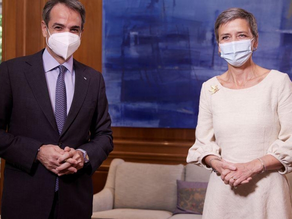 M. Vestager: Η Ελλάδα ίσως να είναι η χώρα της ευρωζώνης που θα σημειώσει την ισχυρότερη ανάπτυξη το 2022