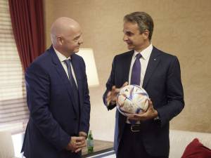 Με τον πρόεδρο της FIFA συναντήθηκε ο πρωθυπουργός στο Κατάρ