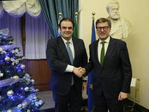 Συνάντηση Κ. Πιερρακάκη στη Ρώμη με τον Ιταλό Υπουργό Οικονομικών Giancarlo Giorgetti