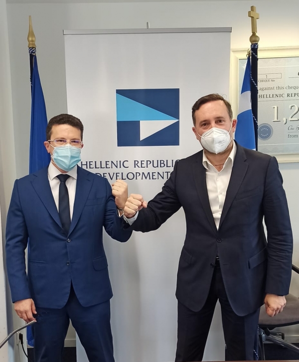 Συνάντηση του Επικεφαλής του ΤΑΙΠΕΔ, Ρ. Λαμπίρη, με τον Δήμαρχο Αλεξανδρούπολης Γ. Ζαμπούκη