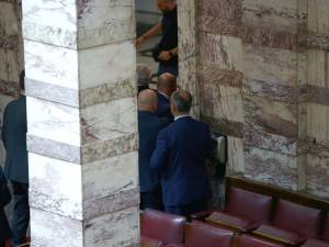 Βουλή: Ο πρώην βουλευτής των Σπαρτιατών Κωνσταντίνος Φλώρος γρονθοκόπησε τον βουλευτή της Ελληνικής Λύσης Βασίλη Γραμμένο