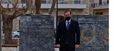 Ο υφυπουργός Ναυτιλίας, Κ. Κατσαφάδος, στις εορταστικές εκδηλώσεις στην Αρεόπολη