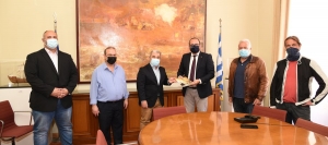 Σειρά συσκέψεων στη Μυτιλήνη για τον νέο Γ.Γ. Αιγαίου και Νησιωτικής Πολιτικής, Μανώλη Κουτουλάκη, μετά την ανάληψη των καθηκόντων του