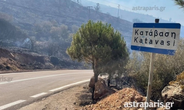 Χίος: Θηριώδες ρωσικό πυροσβεστικό στη μάχη με τις φλόγες