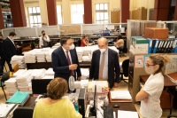 Επίσκεψη του υπουργού Κωστή Χατζηδάκη στο ΝΑΤ