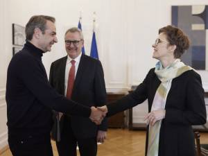 Κ. Μητσοτάκης: Συνάντηση με την πρόεδρο του Εποπτικού Συμβουλίου της ΕΚΤ