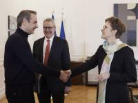 Κ. Μητσοτάκης: Συνάντηση με την πρόεδρο του Εποπτικού Συμβουλίου της ΕΚΤ