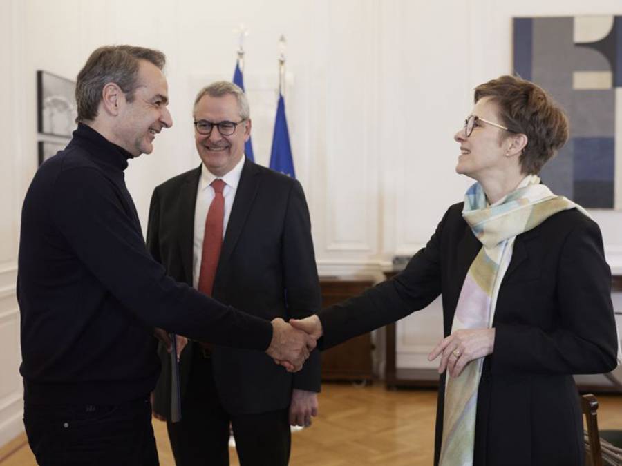 Κ. Μητσοτάκης: Συνάντηση με την πρόεδρο του Εποπτικού Συμβουλίου της ΕΚΤ
