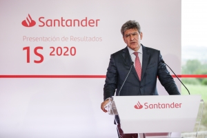 Banco Santander reports underlying profit of €1,908 million for first half of 2020 and makes non-cash goodwill and DTA impairments