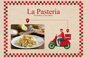 La Pasteria: Συνεργασία με e-food και Wolt