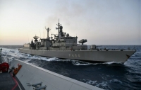 Η Φρεγάτα ΚΑΝΑΡΗΣ με τη Συμμαχική Ναυτική Δύναμη νότια της Κρήτης