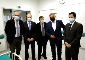 Επίσκεψη Πατούλη, Κικίλια και του εφοπλιστή Μαρτίνου στο Νοσοκομείο «Σωτηρία»