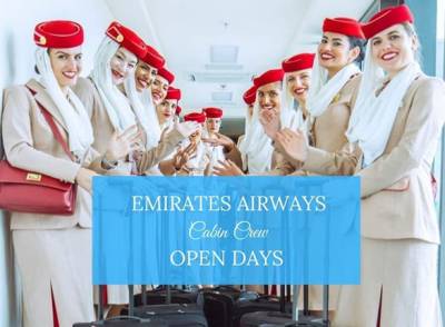 Emirates: Open Day πρόσληψης για πληρώματα καμπίνας σε Αθήνα, Θεσσαλονίκη και Ρόδο