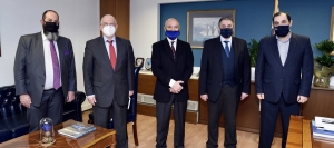 Συνάντηση υφυπουργού Ναυτιλίας Κ. Κατσαφάδου με τον Πρόεδρο του ΕΒΕΠ Β. Κορκίδη