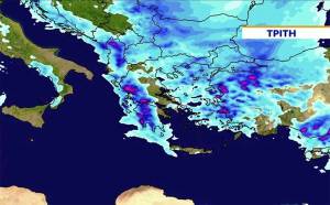 Κακοκαιρία με ισχυρές βροχές αύριο και στη συνέχεια καλοκαιράκι με 30άρια