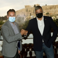 Συνάντηση του Αντιπροέδρου της American Airlines, Jim Carter, με τον Περιφερειάρχη Αττικής Γ. Πατούλη