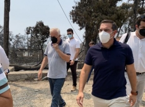 Τσίπρας από Βόρεια Εύβοια: «Να μην προκαλεί η κυβέρνηση με δηλώσεις αυτοθαυμασμού πάνω στα ερείπια»