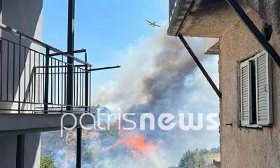 Εκτός ελέγχου η φωτιά στην Ηλεία - Εκκενώνονται οικισμοί