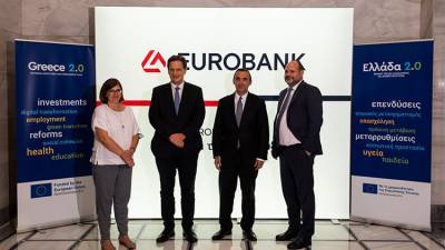 Eurobank: Εγκρίθηκε η αίτηση εκταμίευσης για τη 2η δόση ύψους €200 εκατ. του Ταμείου Ανάκαμψης