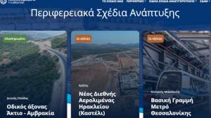 Παρουσιάστηκε η ψηφιακή πλατφόρμα erga.gov.gr όπου είναι ενταγμένα 6.000 έργα