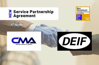 CMA D. ARGOUDELIS &amp; CO S.A. Becomes Official Service Partner of DEIF