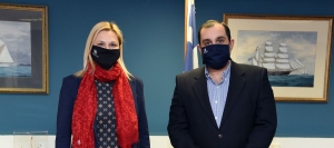 Συναντήσεις Κ. Κατσαφάδου με την Αντιπεριφερειάρχη Νήσων της Περ. Αττικής, την Υπηρεσία Μουσικής Λ.Σ.-ΕΛ.ΑΚΤ και τον Πρόεδρο της Π.Ε.Α.Θ.Ε.Ν.