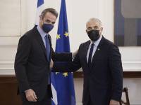 Συνάντηση Κυρ. Μητσοτάκη με τον αναπλ. πρωθυπουργό και ΥΠΕΞ του Ισραήλ Yair Lapid