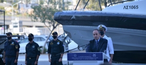 Τελετή ένταξης περιπολικών σκαφών με υγειονομικό εξοπλισμό στο Λ.Σ.-ΕΛ.ΑΚΤ.