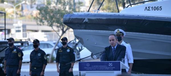 Τελετή ένταξης περιπολικών σκαφών με υγειονομικό εξοπλισμό στο Λ.Σ.-ΕΛ.ΑΚΤ.