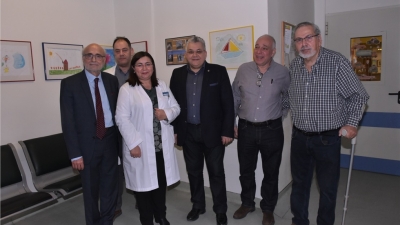 Το Παιδοογκολογικό Τμήμα του ΑΧΕΠΑ επισκέφθηκε ο Πρύτανης του Αριστοτέλειου Πανεπιστημίου