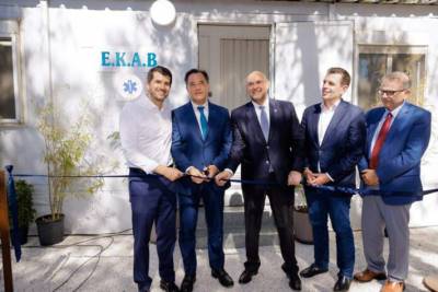 Ο Δήμος Κηφισιάς εγκαινίασε νέο σταθμό ΕΚΑΒ στη Νέα Ερυθραία