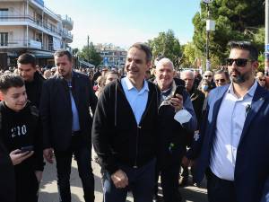 Επίσκεψη Μητσοτάκη στον ΔΗΜΟΚΡΙΤΟ στην Αγ. Παρασκευή: «Για εμάς η οικονομία είναι η πρώτη προτεραιότητα»