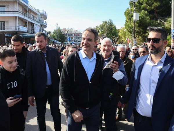 Επίσκεψη Μητσοτάκη στον ΔΗΜΟΚΡΙΤΟ στην Αγ. Παρασκευή: «Για εμάς η οικονομία είναι η πρώτη προτεραιότητα»