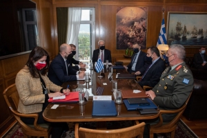 Συνάντηση ΥΕΘΑ Ν. Παναγιωτόπουλου με τον Υπουργό Εξωτερικών του Μαυροβουνίου Đorđe Radulović