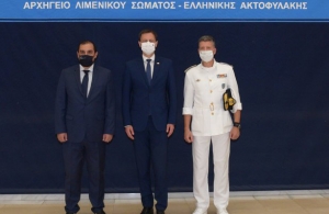 Υποδοχή Πρωθυπουργού Σλοβακίας από τον Υφυπουργό Ναυτιλίας & Νησιωτικής Πολιτικής Κ. Κατσαφάδο