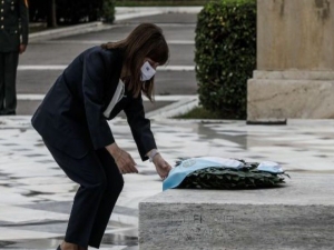 Κ. Σακελλαροπούλου για τη γενοκτονία των Αρμενίων: Ενωνόμαστε με τις αρμενικές κοινότητες της Ελλάδας