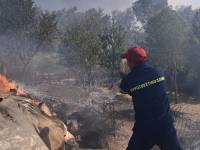 Μέγαλο πύρινο μέτωπο στη Σταμάτα - Εκκενώνονται Αμυγδαλέζα, Γαλήνη, Ροδόπολη