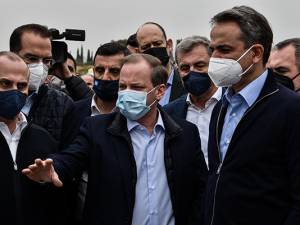 Επίσκεψη Κ. Μητσοτάκη στο εργοτάξιο κατασκευής του αυτοκινητοδρόμου Πατρών-Πύργου στην Αμαλιάδα