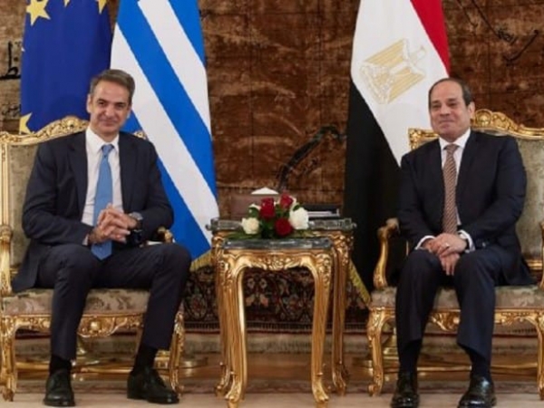 Συνάντηση Κυριάκου Μητσοτάκη με τον Πρόεδρο της Αιγύπτου Abdel Fattah El-Sisi στο Κάιρο