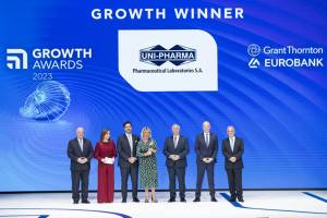 Η UNI-PHARMA στους Growth Winners των βραβείων GROWTH AWARDS 2023